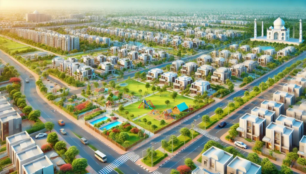 Agra new township development at Kakua and Bhandai